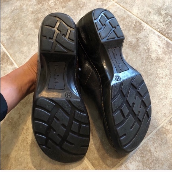 Thom McAn brown leather clogs mules shoes 8 - Picture 6 of 8